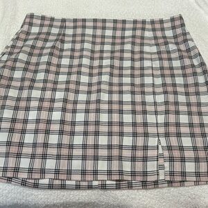 Aeropostale Cream Pink Pleated Mini Skirt